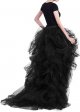 Women's Long High Low Ruffles Party Tulle Skirt