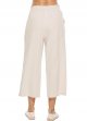 Ladies Linen Pants High Waist Wide Leg Drawstring Loose Trousers